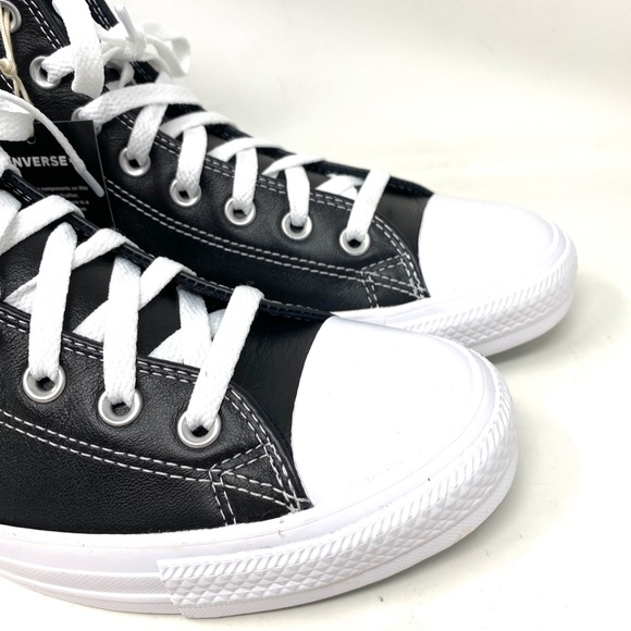 Converse Ctas High Leather Black Men’s Size Sneakers Custom A02247C-BBW09-15-22 - Picture 8 of 11